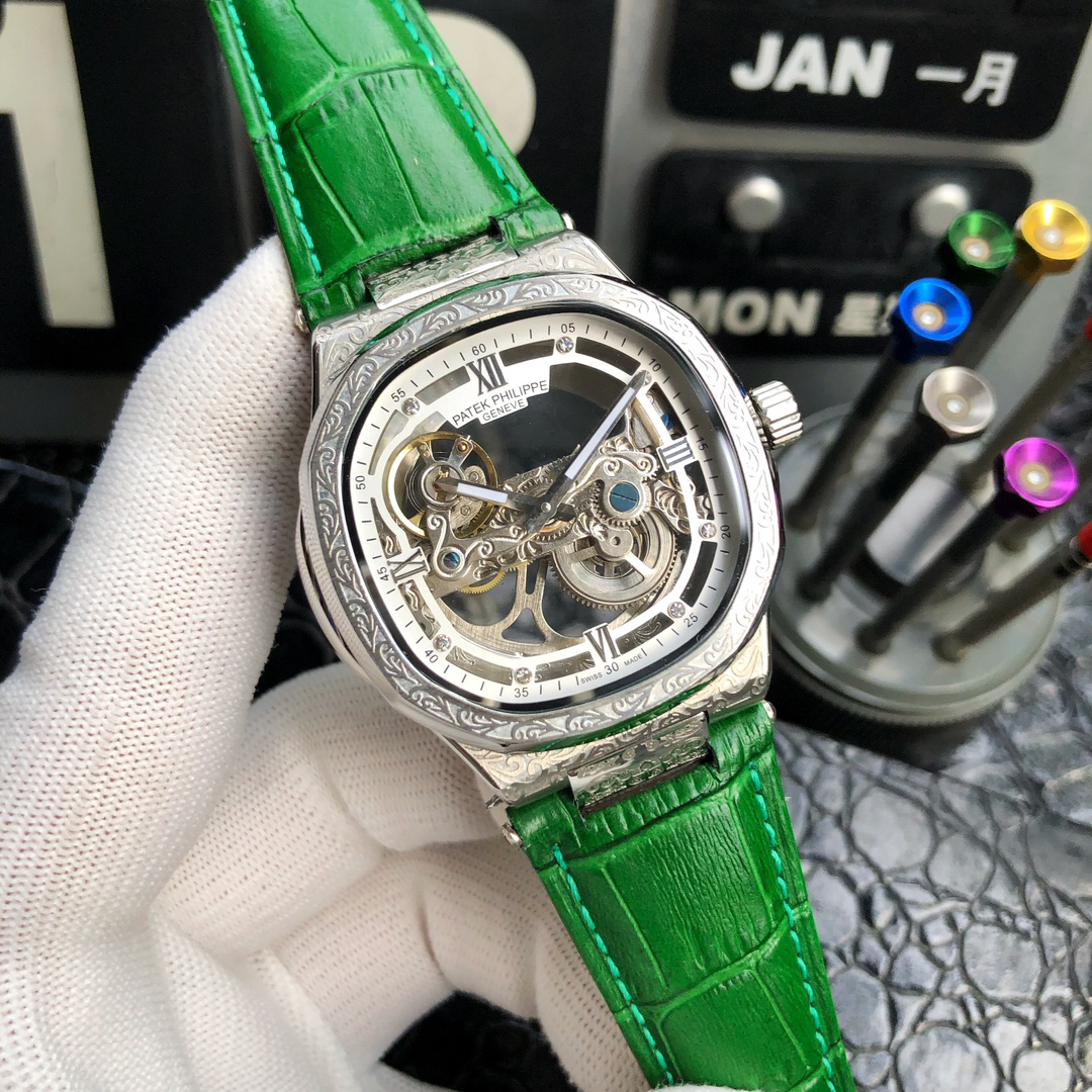 Patek Philippe Nautilus 42 mm Scheletrico Meccanico Replica Orologio