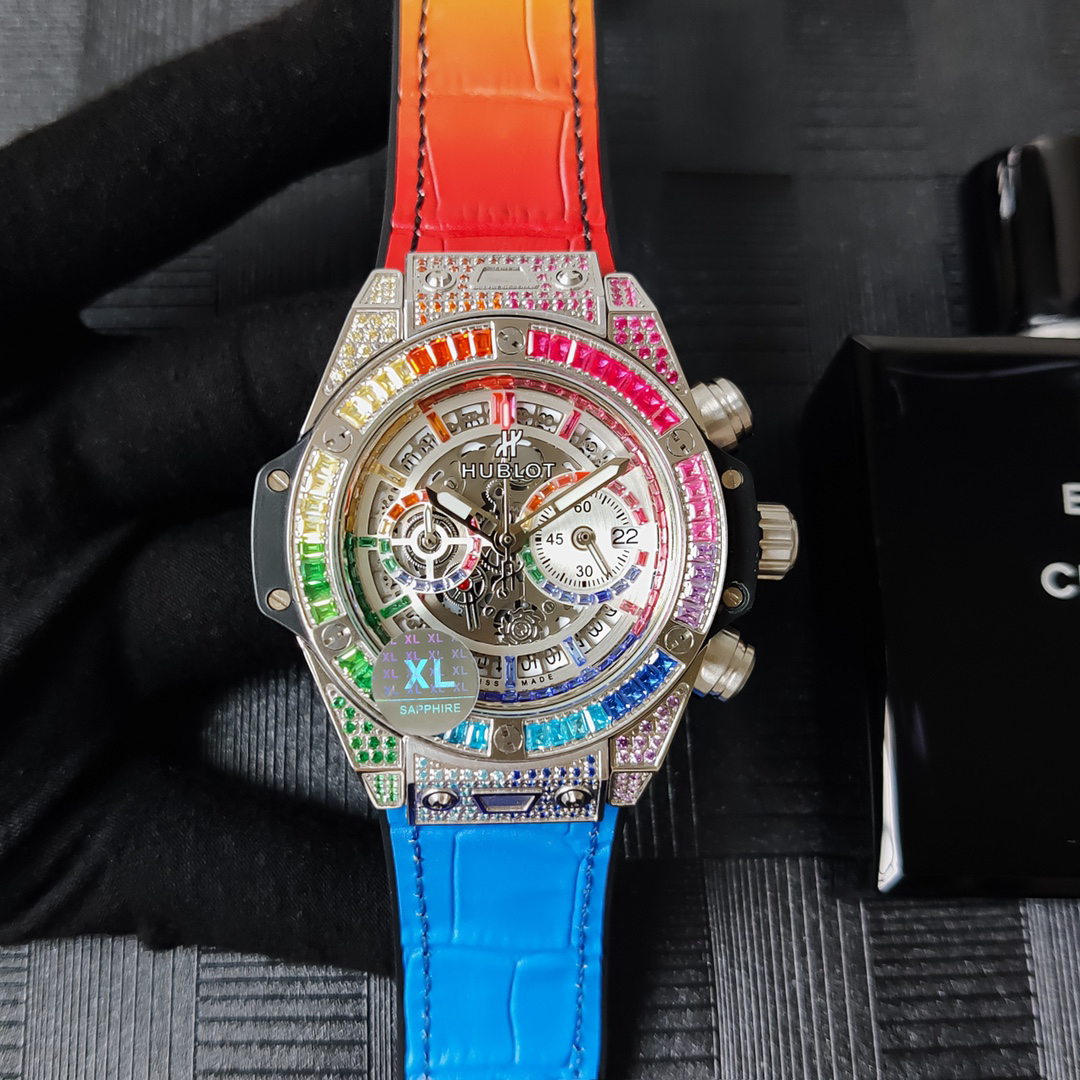Hublot Spirit of Big Bang 42 mm Quartz Diamante Replica Orologio