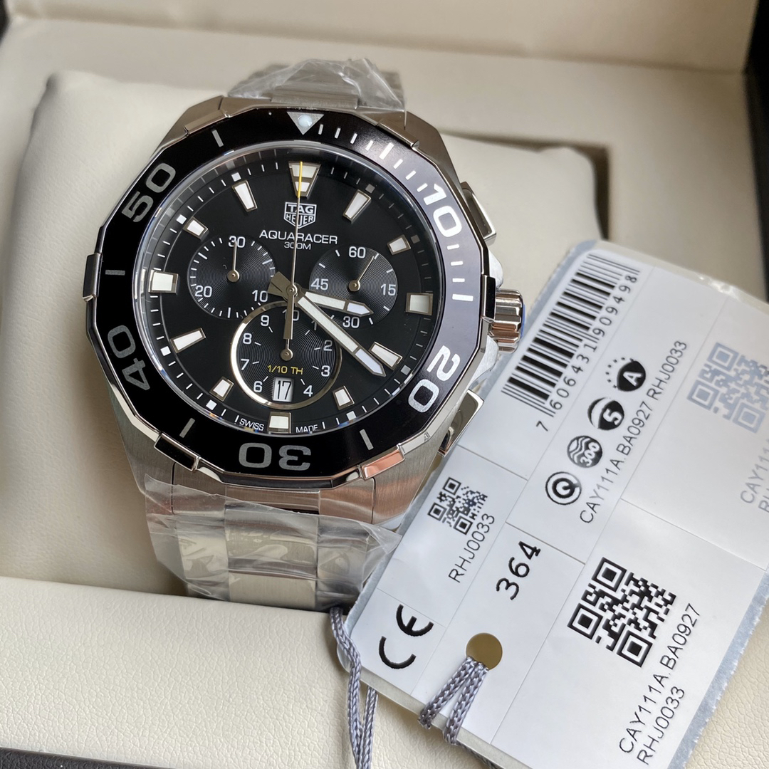 TAG Heuer Aquaracer 43 mm Crono Quartz-Replica Orologio