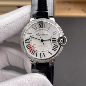 Cartier Ballon Bleu 36 mm Lunetta con diamanti Replica Orologio