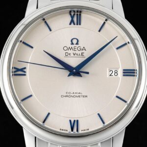 Omega De Ville 39,5 mm Rodio-Indizes Replica Orologio