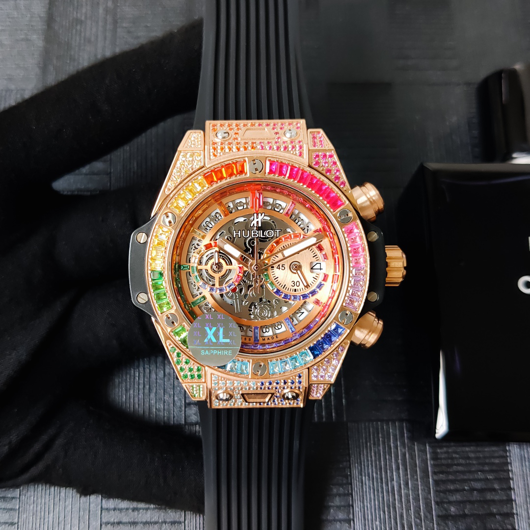 Hublot Spirit of Big Bang 42 mm Quartz Diamante Replica Orologio