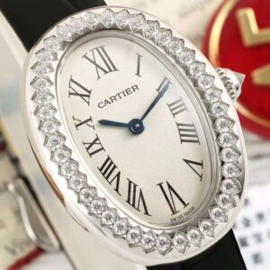 Cartier Baignoire 31,4 mm Incastonatura di diamanti Quartz Replica Orologio